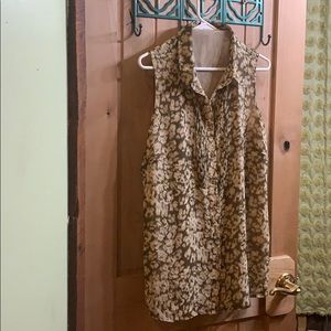 1X Coldwater Creek sleeveless blouse/dress shirt